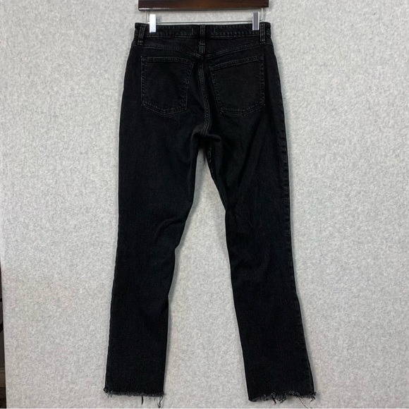 Abercrombie Fitch Womens Skinny High Rise Jeans Curve Love Size 6 (29x30) Black - Picture 5 of 12